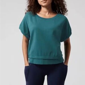 Athleta summer blue teal top